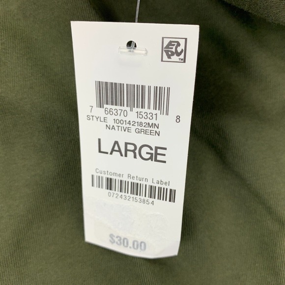 Ideology Mens Regular Fit Jersey Knit Shorts Olive Green L - Picture 2 of 4